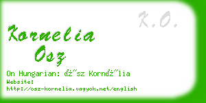 kornelia osz business card